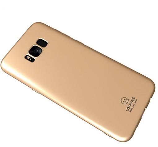 Луксозен силиконов калъф / гръб / TPU USAMS Merly Series за Samsung S8 G950 - златист