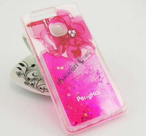 Силиконов калъф / гръб / TPU 3D за Huawei P9 Plus - парфюм / Victoria`s Secret / розов брокат