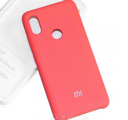 Оригинален гръб Silicone Cover за Xiaomi RedMi 6 Pro / Xiaomi Mi A2 Lite - корал