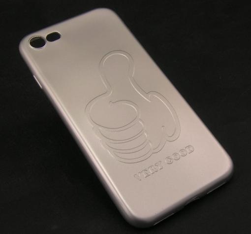 Луксозен силиконов кейс / гръб / TPU за Apple iPhone 7 - Very Good / сребрист