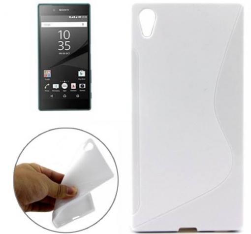 Силиконов калъф / гръб / TPU S-Line за Sony Xperia Z5 - бял