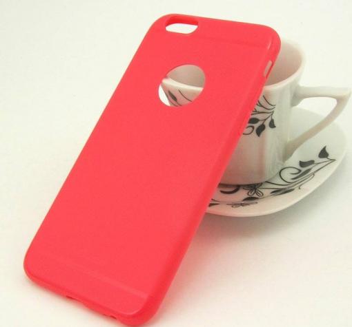 Луксозен силиконов калъф / гръб / TPU OU case lovely fruit за Apple iPhone 6 / iPhone 6S - червен