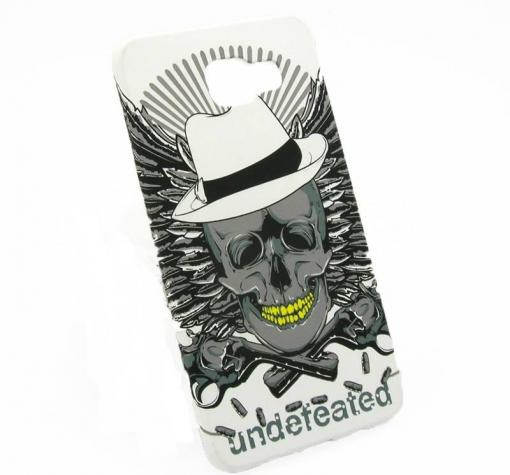 Луксозен силиконов калъф / гръб / TPU за Samsung A5 2016 A510 - череп / Undeteated