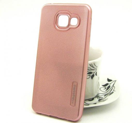 Силиконов калъф / гръб / TPU MOTOMO за Samsung A5 2016 A510 - Rose Gold / релефен