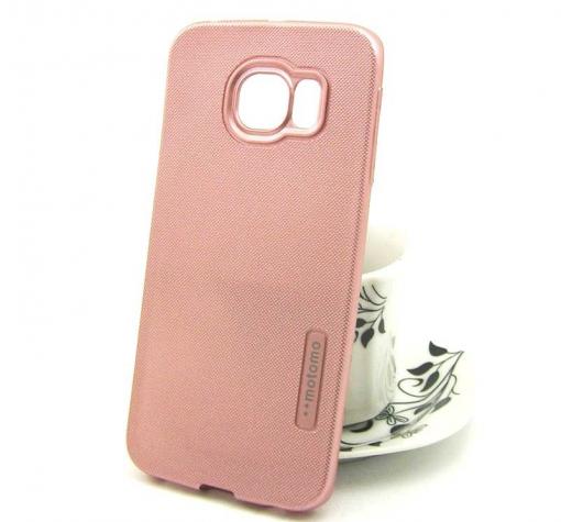 Силиконов калъф / гръб / TPU MOTOMO за Samsung S7 Edge G935 - Rose Gold / релефен