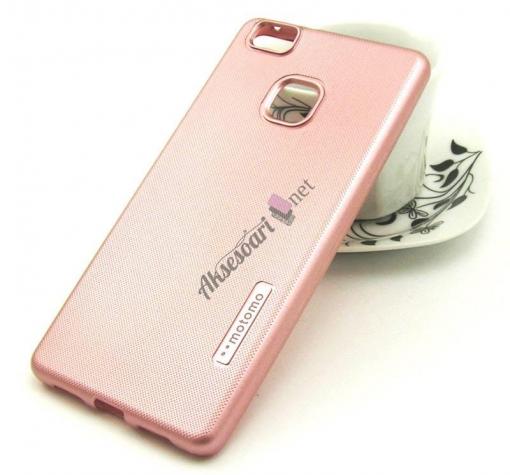 Силиконов калъф / гръб / TPU MOTOMO за Huawei P10 Lite - Rose Gold / релефен