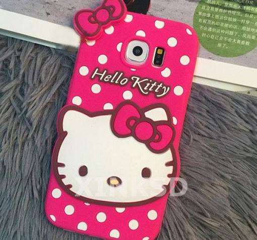Силиконов калъф / гръб / TPU 3D за Samsung S7 G930 - Hello Kitty / розов