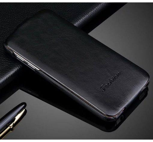 Луксозен кожен калъф Flip тефтер Fashion за Samsung S7 G930 - черен