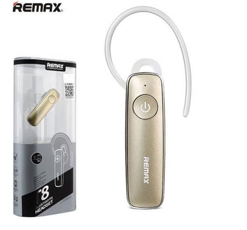 Bluetooth слушалка Remax RB-T8 HD Voice Bluetooth 4.1 Earphone Headset - златиста