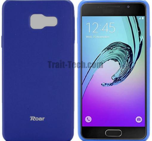 Луксозен силиконов калъф / гръб / TPU Roar All Day за Samsung A3 2017 A320 - тъмно син