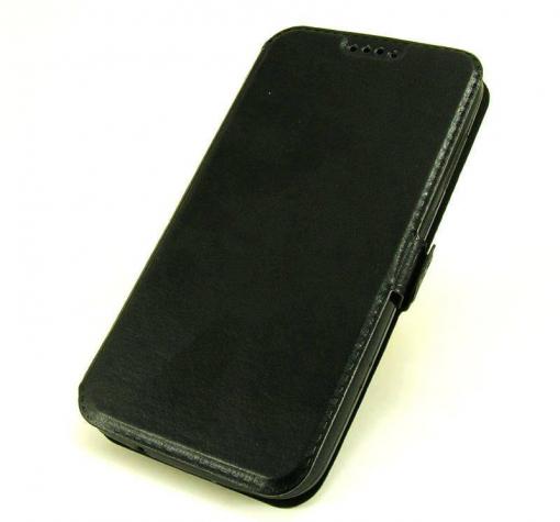 Кожен калъф Flip тефтер Flexi със стойка за Samsung J7 2016 J710 - черен