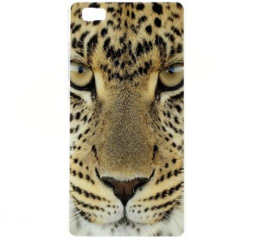 Луксозен силиконов калъф / гръб / TPU за Huawei Ascend P8 Lite / Huawei P8 Lite - Leopard Head