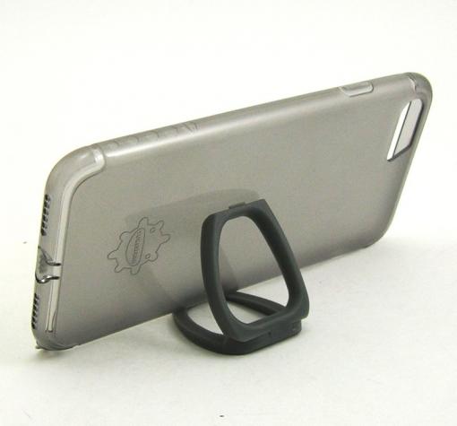 Луксозен силиконов гръб със стойка за Apple iPhone 7 - сив