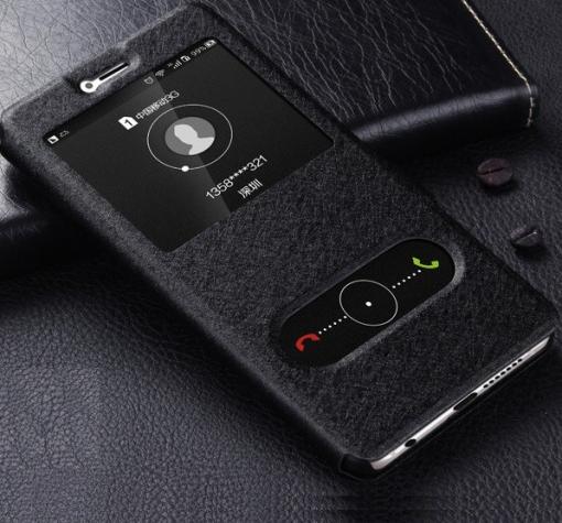 Кожен калъф Flip тефтер S-view със стойка за Samsung S8 G950 - черен