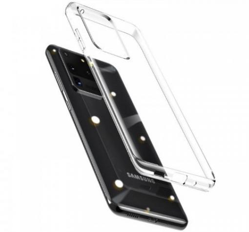 Луксозен силиконов гръб BASEUS Simple Series за Samsung S20 - прозрачен