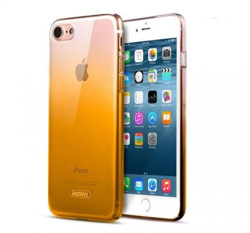 Оригинален гръб REMAX Yinsai Series за Apple iPhone 7 - преливащ / жълто