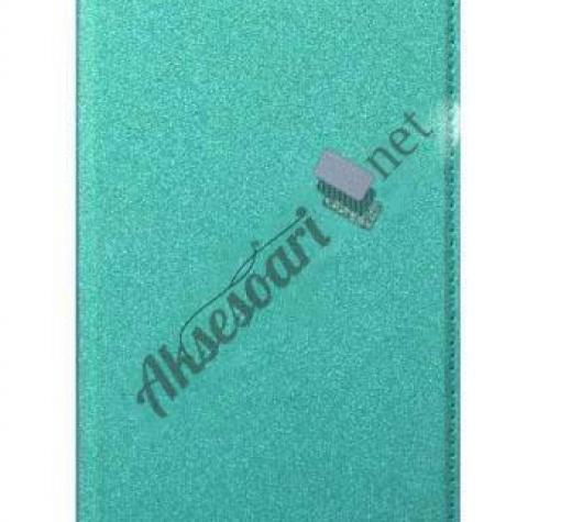 Кожен калъф Flip тефтер със стойка за Huawei P10 - зелен / Flexi