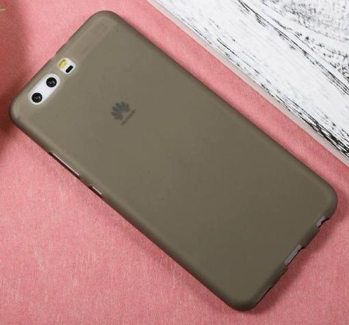 Ултра тънък силиконов калъф / гръб / TPU Ultra Thin за Huawei P10 - сив / мат
