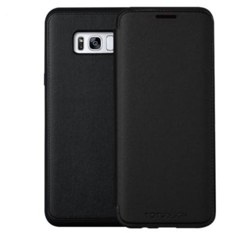 Луксозен кожен калъф Flip тефтер TOTU Design Acme Series за Samsung S8 Plus G955 - черен