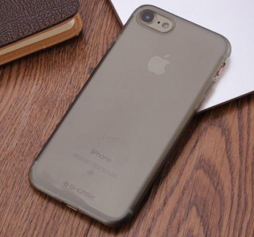 Ултра тънък силиконов калъф / гръб / TPU G-CASE Ultra thin за Apple iPhone 7 Plus - сив / прозрачен