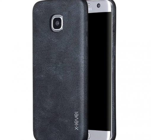 Оригинален кожен гръб X-level Vintage Series за Samsung J3 2017 J330 - черен