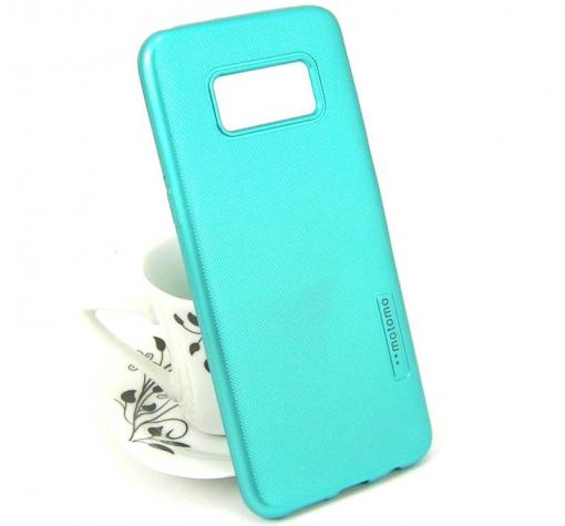 Силиконов калъф / гръб / TPU MOTOMO за Samsung S8 Plus G955 - зелен / релефен