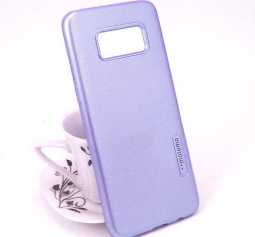 Силиконов калъф / гръб / TPU MOTOMO за Samsung S8 Plus G955 - син / релефен