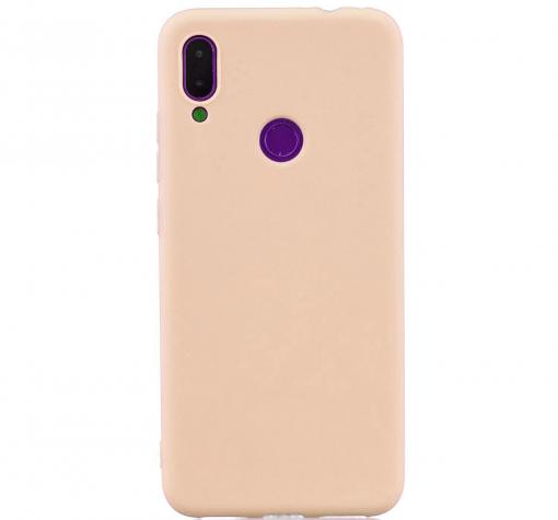 Луксозен силиконов калъф / гръб / Nano TPU за Huawei Y7 2019 - розов