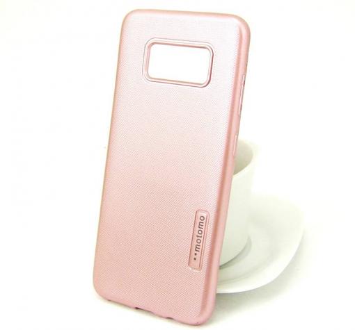 Силиконов калъф / гръб / TPU MOTOMO за Samsung S8 G950 - Rose Gold / релефен