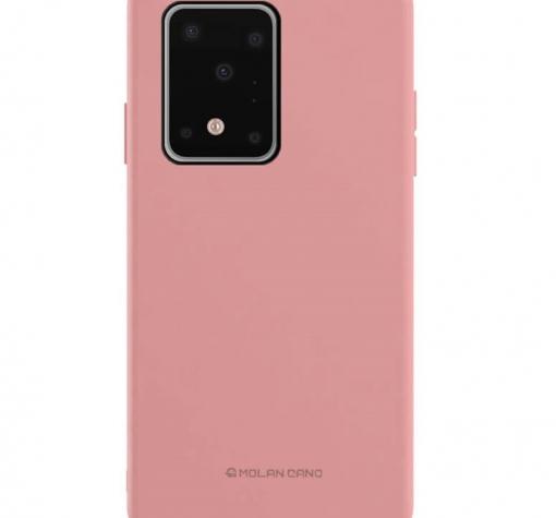 Силиконов калъф / гръб / TPU MOLAN CANO Jelly Case за Samsung Note 10 Lite / A81 - розов / мат
