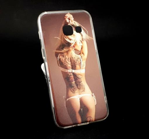Силиконов калъф / гръб / TPU за Samsung A5 2016 A510 - момиче с татуси