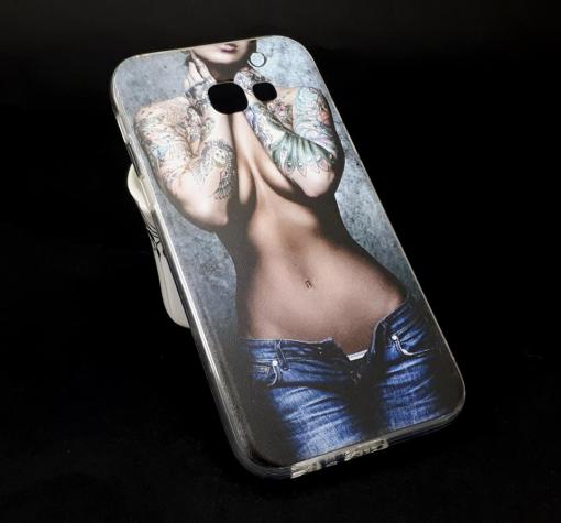 Силиконов калъф / гръб / TPU за Samsung S7 G930 - Tattoo Girl / момиче с дънки