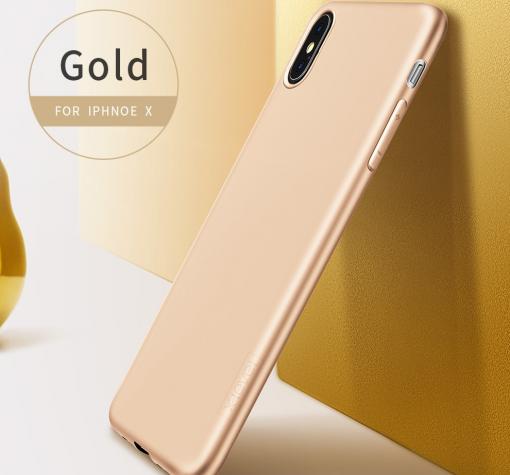 Оригинален силиконов калъф / гръб / TPU X-LEVEL Guardian Series за Apple iPhone X - златист
