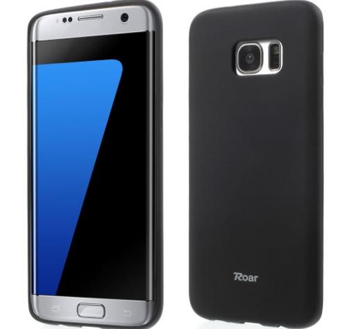 Луксозен силиконов калъф / гръб / TPU Roar All Day за Samsung S7 G930 - черен / мат
