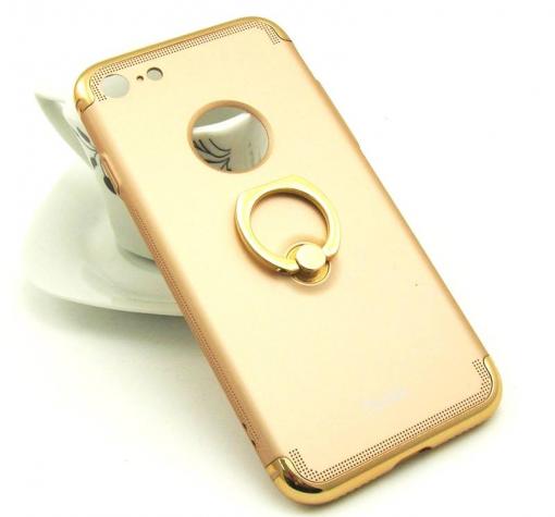 Оригинален твърд гръб OUcase със стойка за Apple iPhone 7 - златист