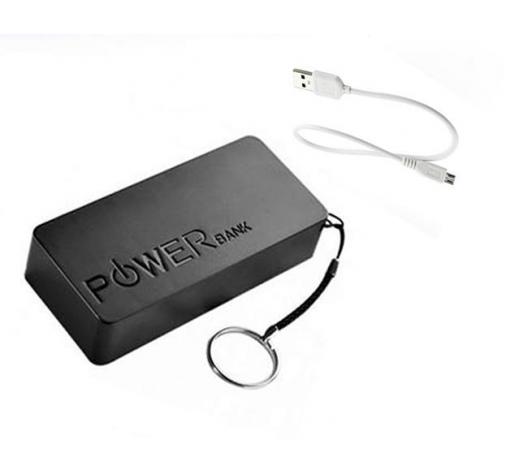 Външна батерия / Power Bank Portable External Battery Charger - черен / 5600 mAh