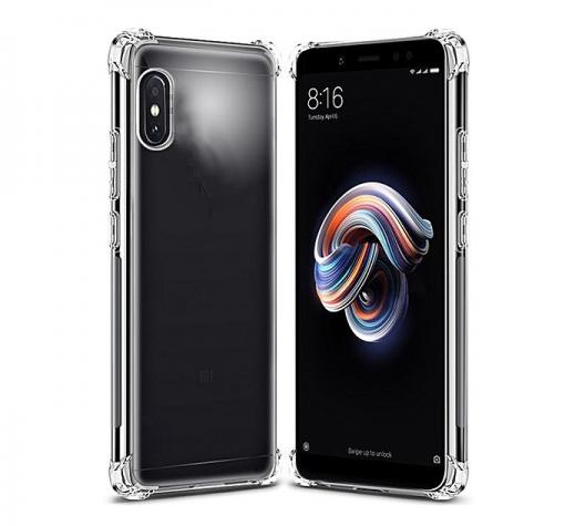 Удароустойчив силиконов калъф за Huawei P20 - прозрачен