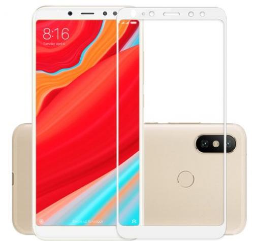 3D full cover Tempered glass screen protector Xiaomi Mi A2 / Mi 6X / Извит стъклен скрийн протектор Xiaomi Mi A2 / Mi 6X - бял