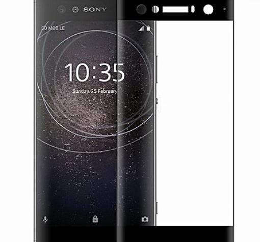 3D full cover Tempered glass screen protector Sony Xperia XA2 Plus / Извит стъклен скрийн протектор за Sony Xperia XA2 Plus - черен