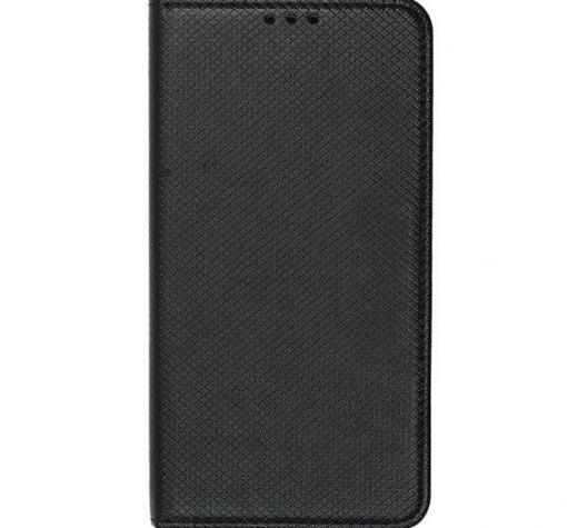 Кожен калъф Magnet Case със стойка за Huawei Y7 Prime - черен