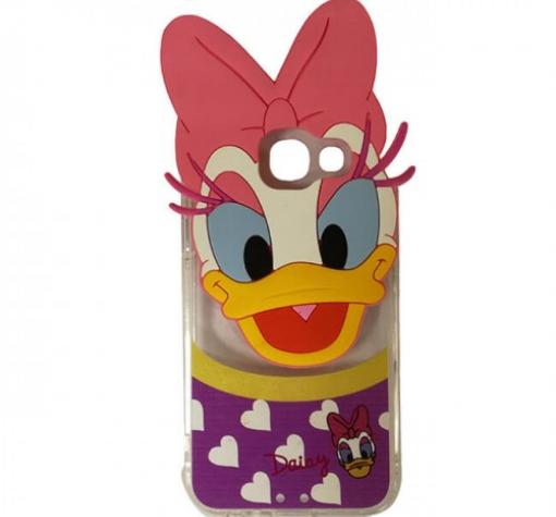 Силиконов калъф / гръб / TPU 3D за Samsung A3 2017 A320 - прозрачен / Daisy Duck