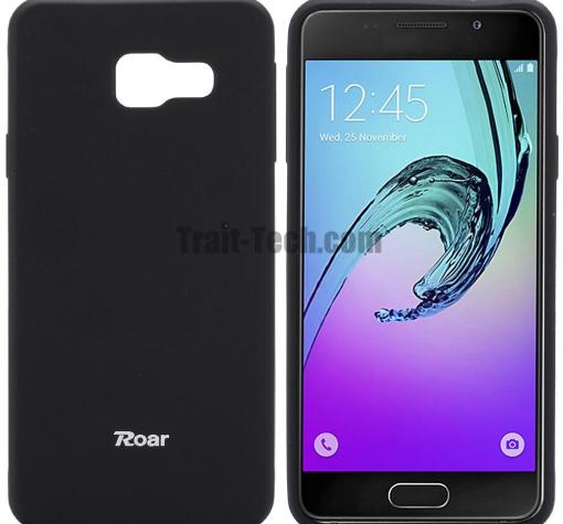 Луксозен силиконов калъф / гръб / TPU Roar All Day за Samsung A5 2017 A520 - черен / мат
