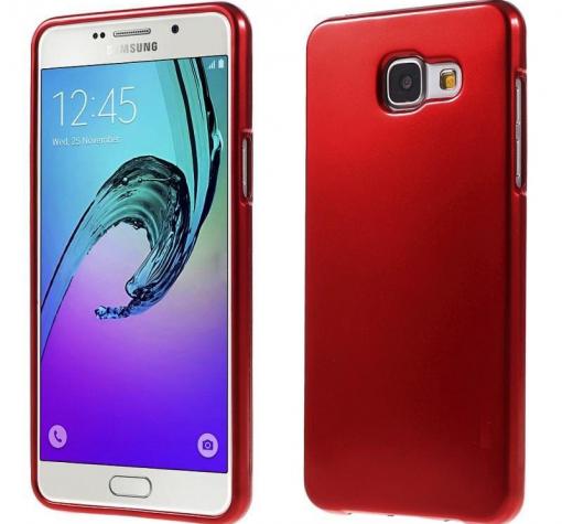 Луксозен силиконов калъф / гръб / TPU Mercury GOOSPERY Jelly Case за Samsung A5 2017 A520 - червен