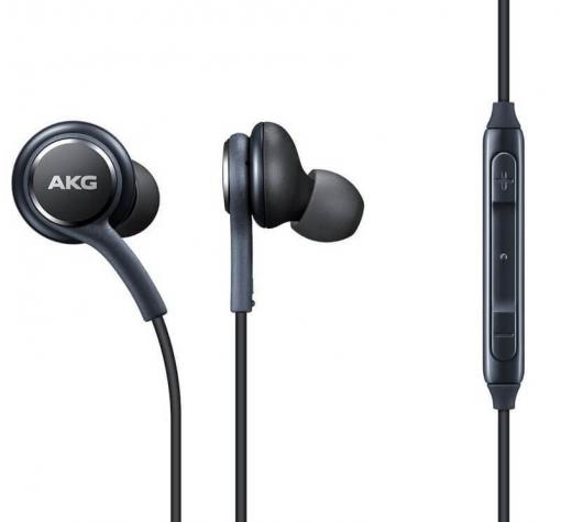 Оригинални стерео слушалки AKG EO-IG955 / handsfree / за Samsung J6 2018 - черни