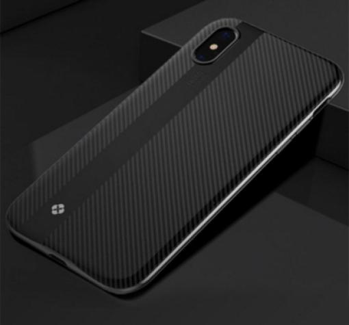 Луксозен гръб TOTU Design BLADE Series за Apple iPhone X - черен / тъмно сив кант