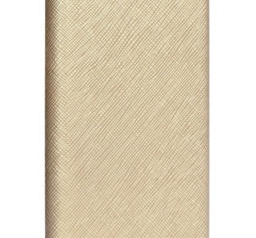 Кожен калъф Bravo Book със стойка за Samsung Xcover 4 G390 - златист / Flexi