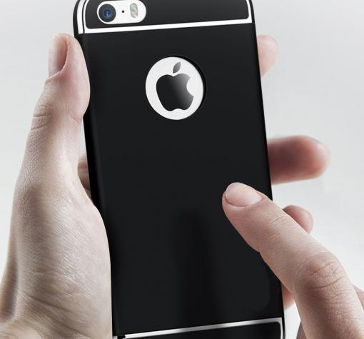 Твърд гръб за Apple iPhone 6 / iPhone 6S - черен