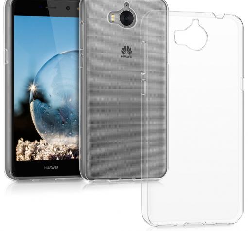 Ултра тънък силиконов калъф / гръб / TPU Ultra Thin Candy Case за Huawei Y5 2017 / Huawei Y6 2017 - прозрачен