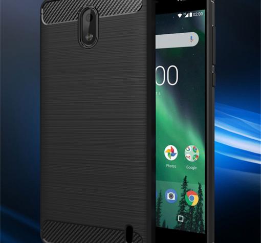 Силиконов калъф / гръб / TPU за Nokia 2 2017 - черен / Carbon