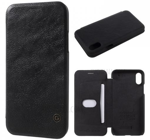 Луксозен кожен калъф Flip тефтер G-Case Business Series за Apple iPhone 7 / iPhone 8 - черен